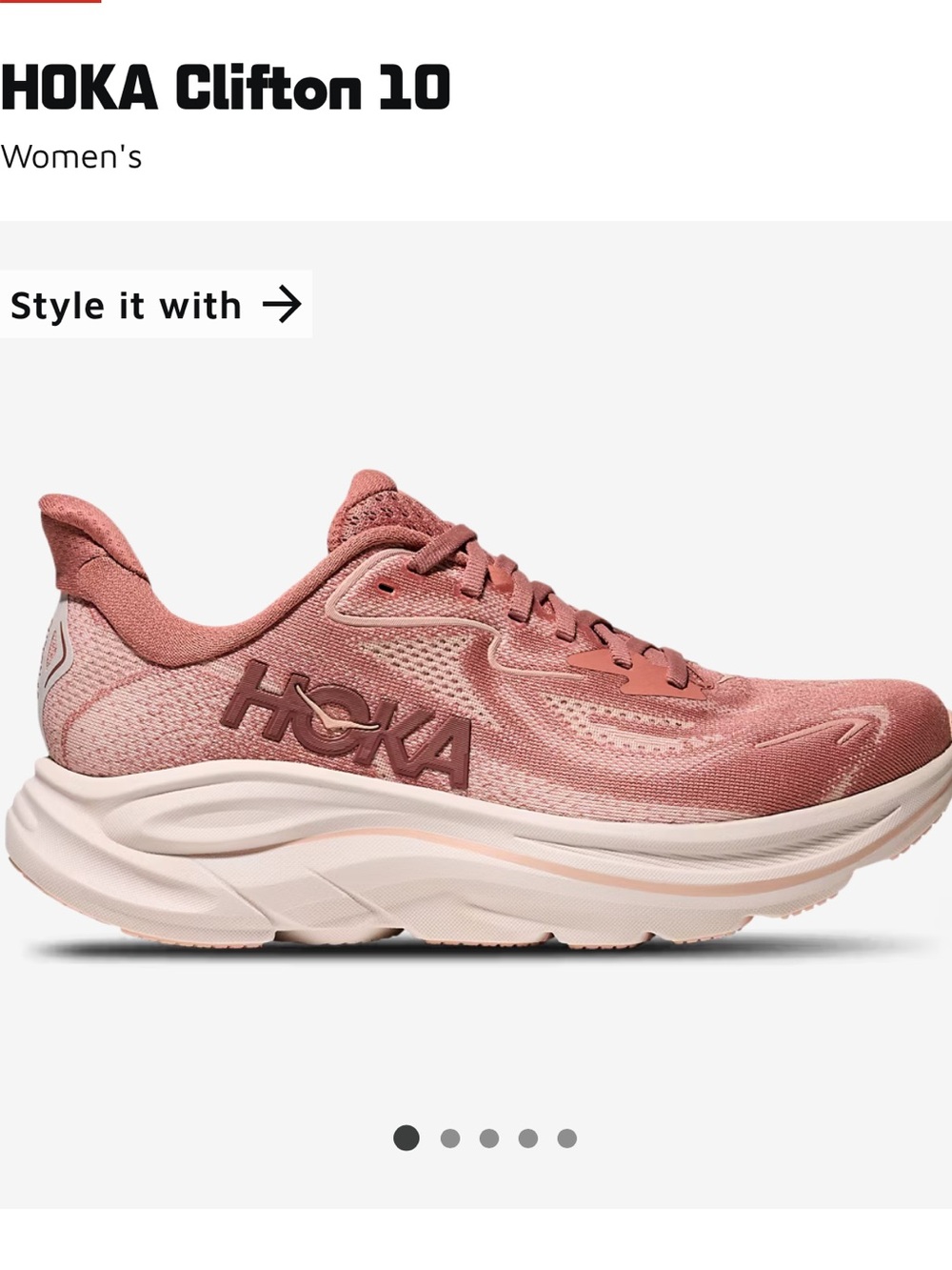 HOKA Clifton 10 Running Shoes Women’s Size 10D WIDE
